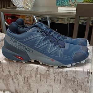 Solomon Speed Cross 5 Women's Navy Hiking Shoes Size 8.5